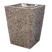 Vonkajšie betónové odpadkové koše