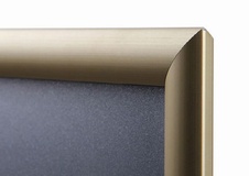 Plagátový klaprám A4 profil 25 mm, zlatý elox