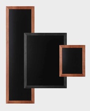 Drevený kriedový rám CHBLB30x40, hnedý plochý profil