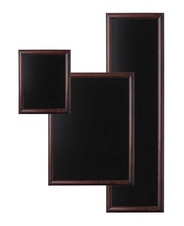 Drevený kriedový rám CHBBR50x60, tmavo hnedý oblý profil