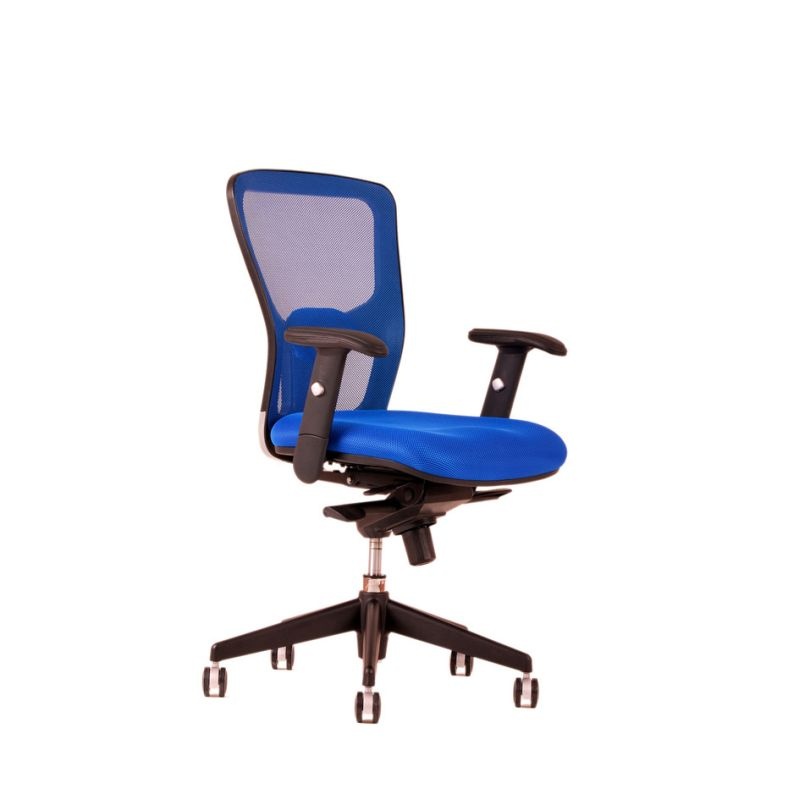 Kancelárska stolička DIKE bez podhlavníka, modrá
