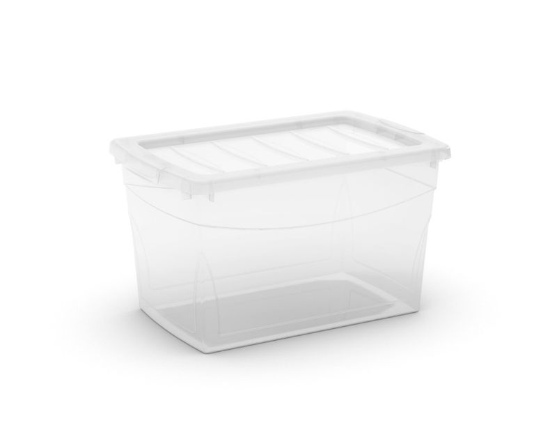 Plastová debna Omni box M, transparentná