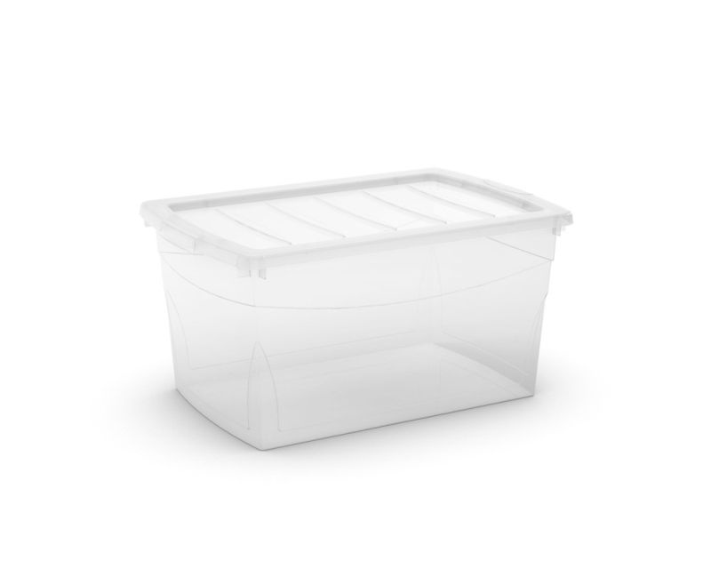 Plastová debna Omni box L, transparentná