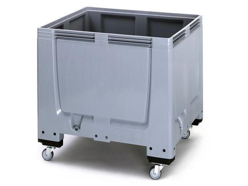 Paletový prepravný box plný MBG 1210 s kolieskami