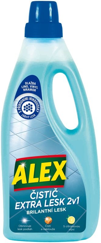 Alex čistič extra lesk 2 v 1 na lino a dlažbu