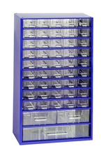 Závesná skrinka MAXI 45xA,2xB,1xC, modrá