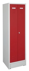 Šatníková skriňa 1800x500x500 mm, spoločné dvere, červené