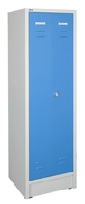 Šatníková skriňa 1800x500x500 mm, spoločné dvere, modré