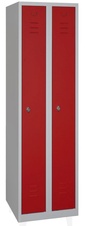 Šatníková skriňa 1800x500x500 mm, červené dvere