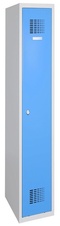 Šatník 1800x300x500 mm, modré dvere