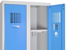 Šatník 1800x600x500 mm, modré dvere