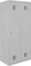 Šatníková skriňa 1800x800x500 s medzistenou, sivé dvere