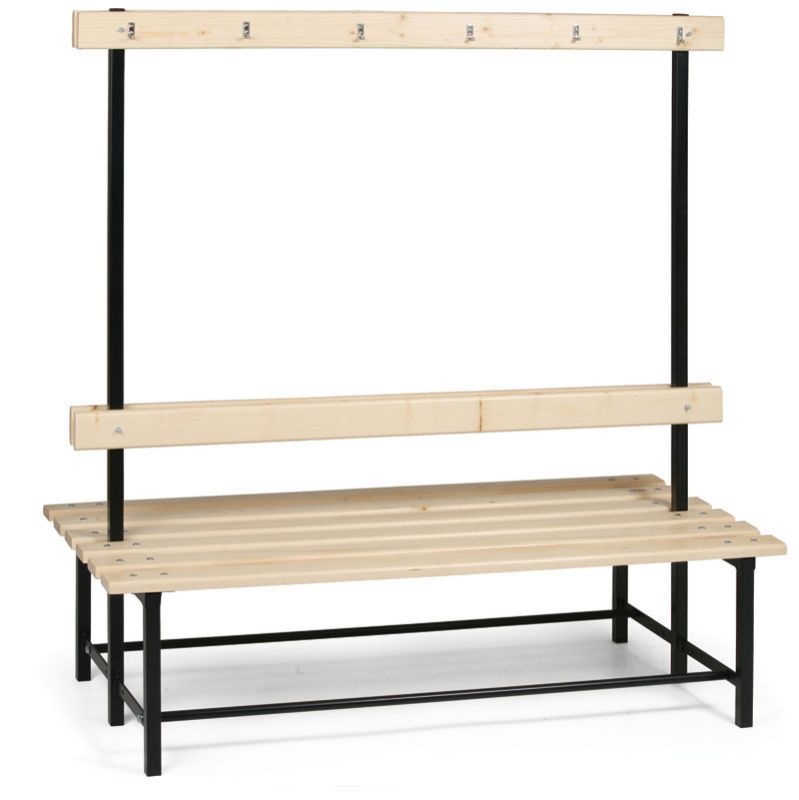 Šatníková lavica s vešiakmi 1500 mm, obojstranná