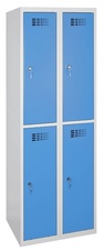 Šatníková skriňa1800x600x500 mm, 4 boxy, modré dvere