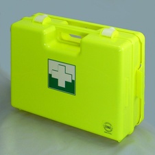 Kufor prvej pomoci FLUO 4 s náplňou chemická prevádzka