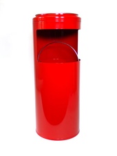 Odpadkový kôš s popolníkom 10 L, červený