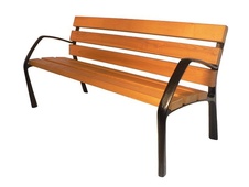 Parková lavička 1900, liatinová konštrukcia čierna RAL 9005
