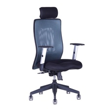 Kancelárska stolička CALYPSO XL, nastaviteľný podhlavník, antracit