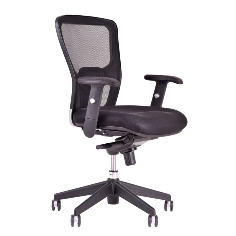 Kancelárska stolička DIKE bez podhlavníka, čierna