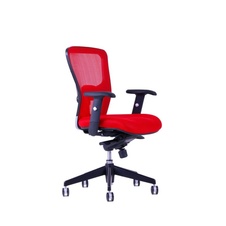 Kancelárska stolička DIKE bez podhlavníka, červená