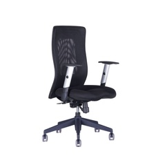 Kancelárska stolička CALYPSO GRAND bez podhlavníka, čierna