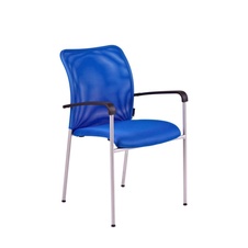 Rokovací stolička TRITON GREY, modrá