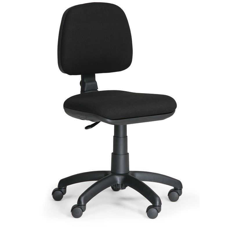 Kancelárska stolička MILANO bez lakťových opierok, čierna