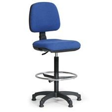 Kancelárska stolička MILANO s oporným kruhom, modrá