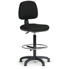Kancelárska stolička MILANO s oporným kruhom, čierna
