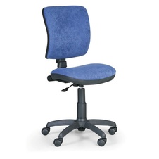 Kancelárska stolička MILANO II bez podpierok rúk, modrá