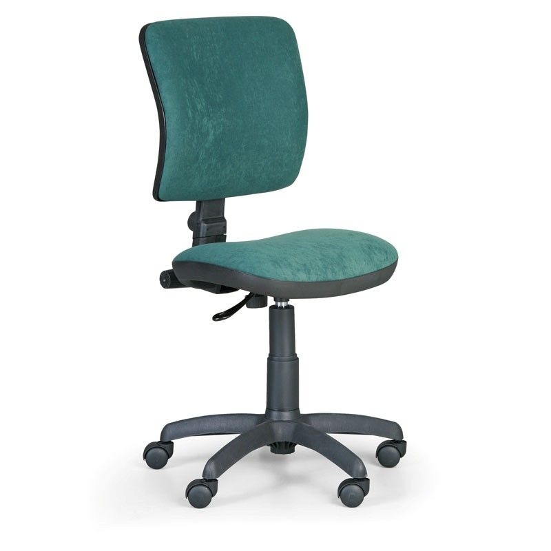 Kancelárska stolička MILANO II bez podpierok rúk, zelená