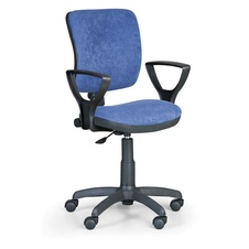 Kancelárska stolička MILANO II s lakťovými opierkami, modrá
