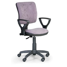Kancelárska stolička MILANO II s lakťovými opierkami, sivá