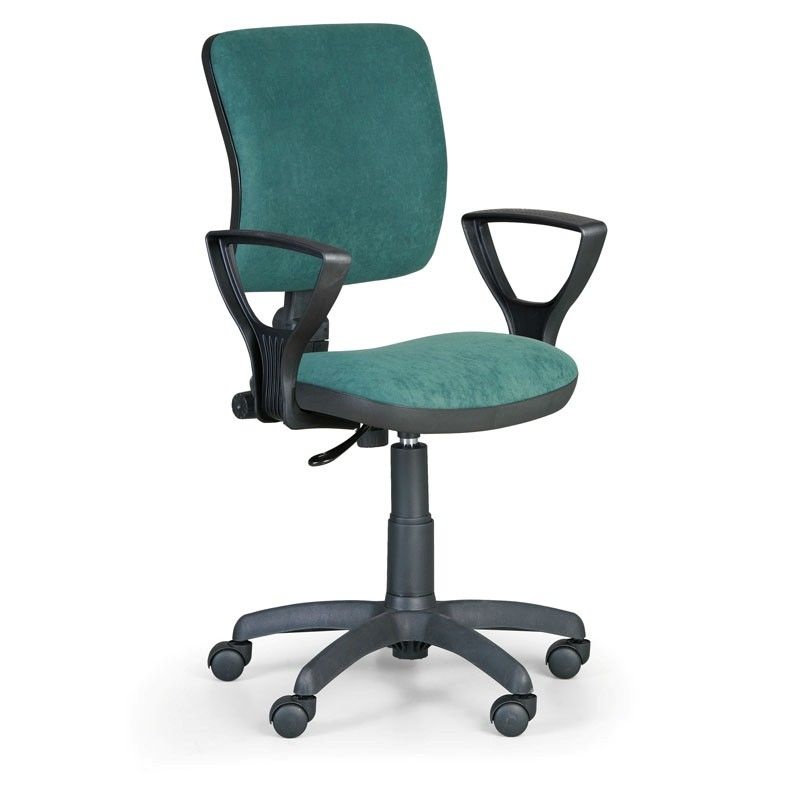 Kancelárska stolička MILANO II s podpierkami rúk, zelená