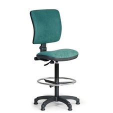 Kancelárska stolička MILANO II s oporným kruhom, zelená