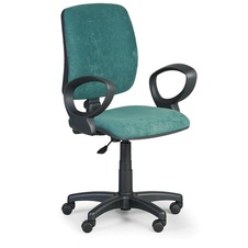 Kancelárska stolička TORINO II s lakťovými opierkami , zelen