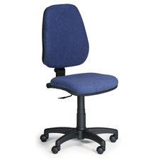Kancelárska stolička COMFORT bez podpierok rúk, modrá
