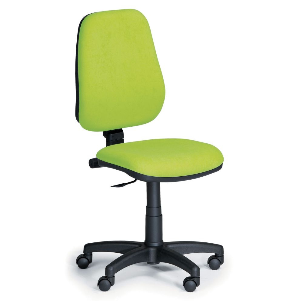 Kancelárska stolička COMFORT bez podpierok rúk, zelená