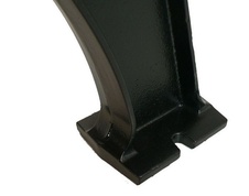 Parková lavička, plastové laty 1500 mm, liatinová konštrukci