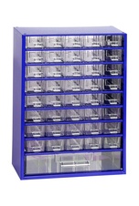 Závesná skrinka MEDIUM 40xA, 1xC, modrá