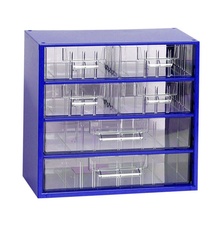 Závesná skrinka MINI 4xB, 2xC, modrá