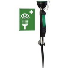 Ručná bezpečnostná očná sprcha 1H s flexibilnou hadicou - stenová