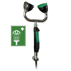 Ručná bezpečnostná očná sprcha 2H s flexibilnou hadicou - stenová
