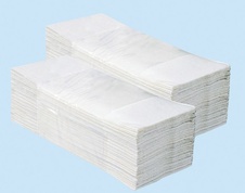 Jednotlivé papierové uteráky SUPER BIELE 4000 ks skladané
