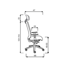 Kancelárska stolička KENT exclusive, nosnosť 160 kg