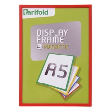 Magnetický rámik TARIFOLD Display Frame A5, červený