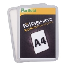 Magnetický rámček TARIFOLD Magneto A4, strieborný - 2 ks