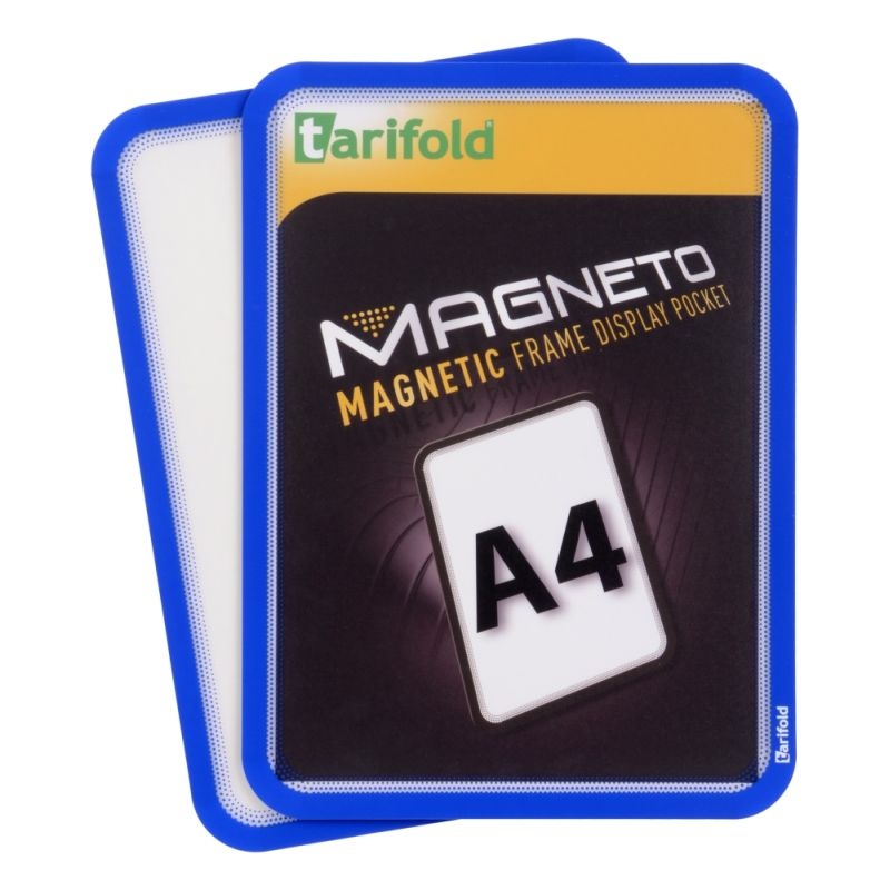 Magnetický rámček TARIFOLD Magneto A4, modrý - 2 ks