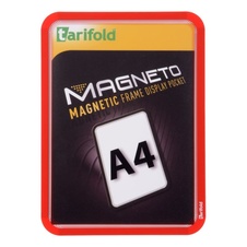 Magnetický rámček TARIFOLD Magneto A4, červený - 2 ks