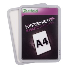 Magnetický rámček TARIFOLD Magneto Solo A4, strieborný - 2 ks